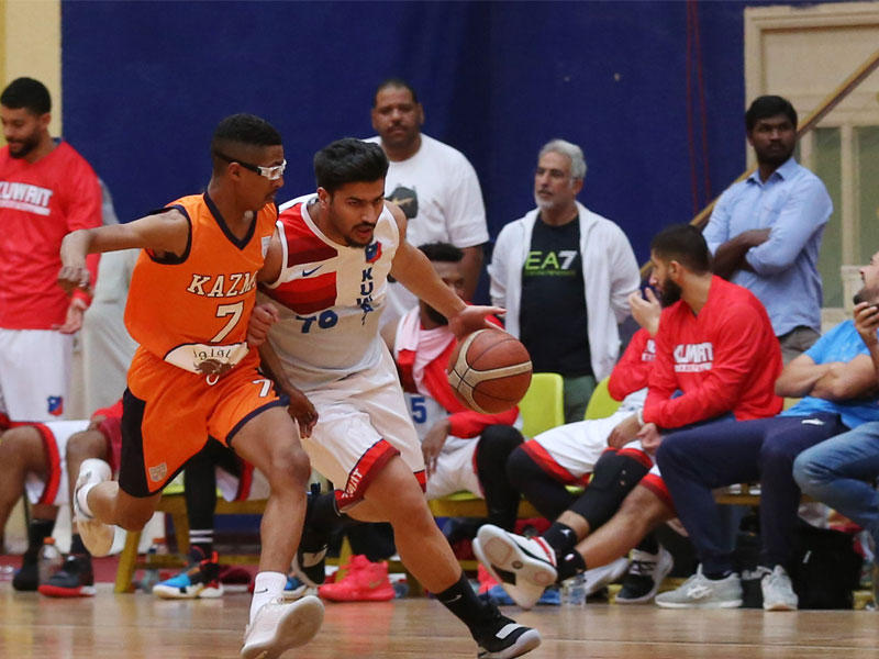 جانب من لقاء الحسم بين الكويت وكاظمة