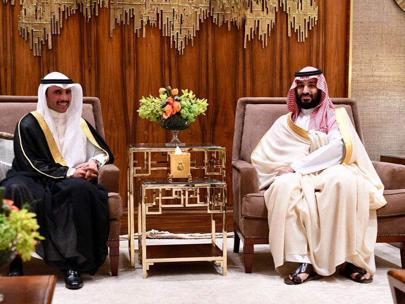 ولي العهد السعودي مستقبلاً الغانم