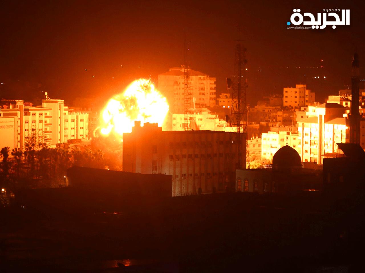 الغارات الاسرائيلية على قطاع غزة