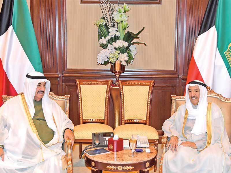  الأمير مستقبلاً ناصر المحمد أمس