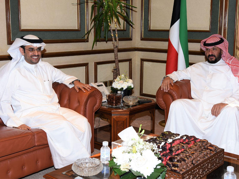  محافظ العاصمة الشيخ طلال الخالد و محافظ الجهراء ناصر الحجرف