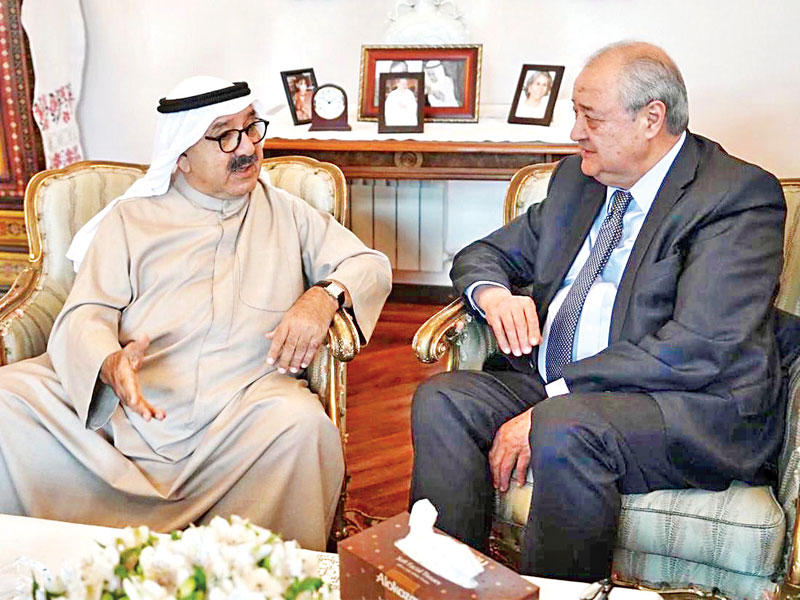 النائب الأول خلال لقائه وزير خارجية أوزبكستان