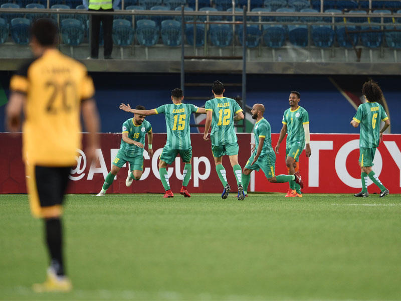 فرحة فريق المالكية وخيبة أمل القادسية (تصوير نوفل إبراهيم)