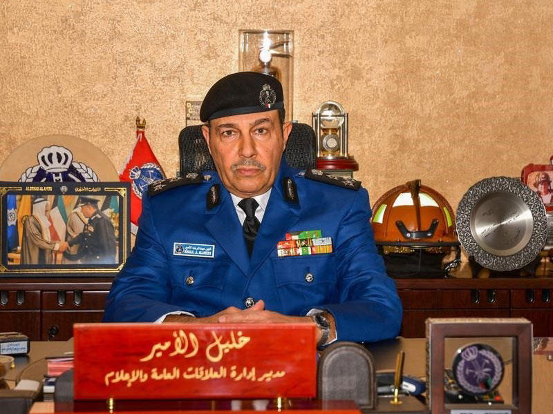 مدير إدارة العلاقات العامة والإعلام بالإدارة العامة للإطفاء العميد خليل الأمير