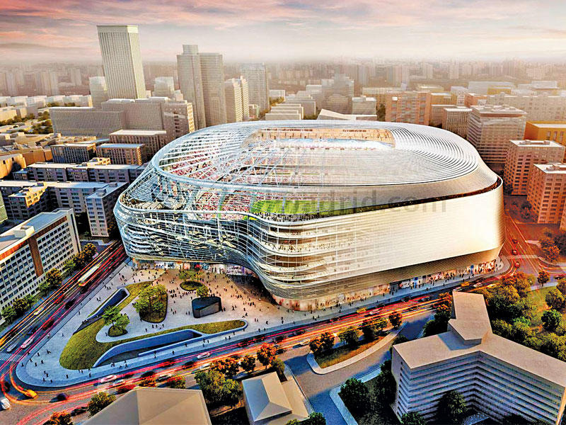 صورة تقديرية لمشروع تطوير ملعب سانتياغو برنابيو