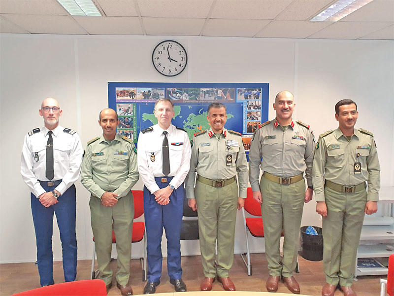 وفد «الحرس» ومسؤولو الجندرما الفرنسية