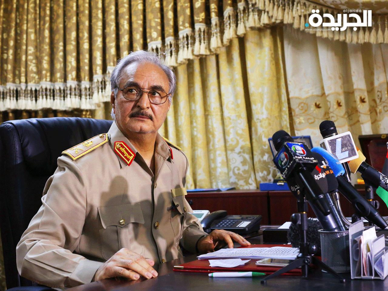 المشير خليفة حفتر في ظهور سابق له