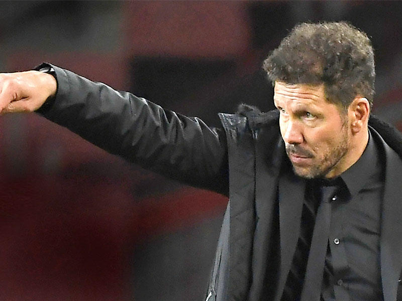 الأرجنتيني دييغو سيميوني المدير الفني لأتلتيكو مدريد