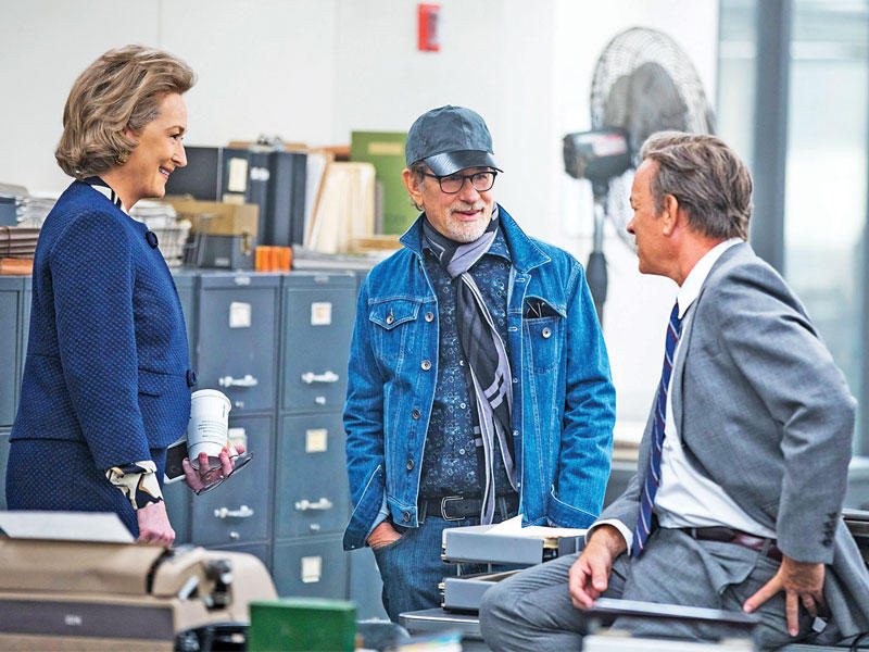 سبيلبرغ أثناء تصوير أحد أعماله