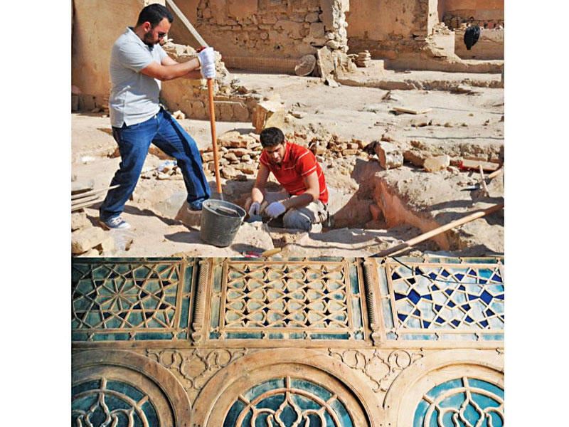 من أعمال الترميم