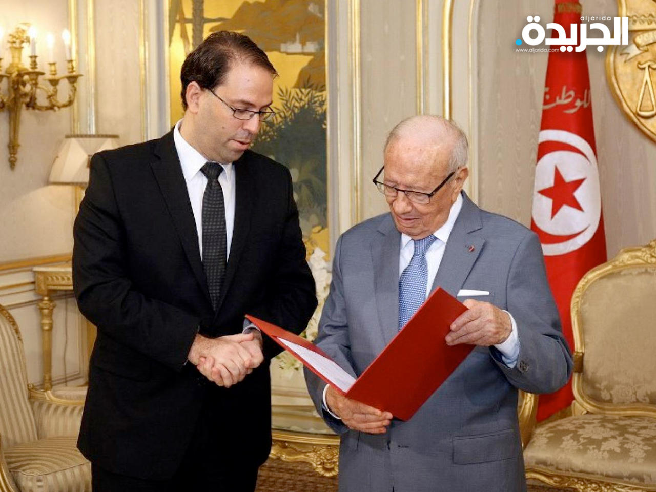 السبسي مع ابنه