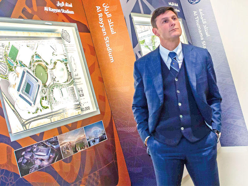 زانيتي لدى زيارته قطر 