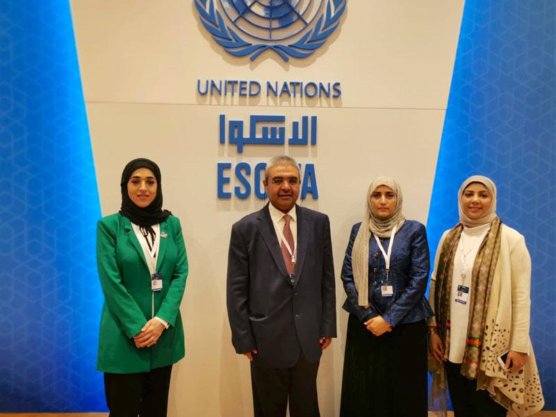 الامين العام المساعد للمجلس الاعلى للتخطيط والتنمية بدر الرفاعي ووفد من المجلس في المنتدى العربي للتنمية المستدامة في بيروت