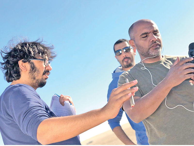 المخرج احمد الخضري في كواليس أحد أفلامه