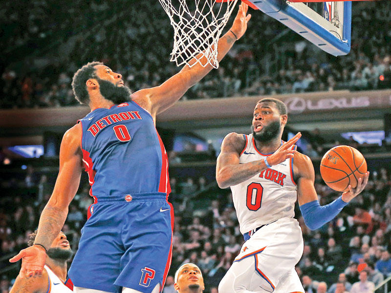 جانب من مواجهة ديترويت بيستونز ونيكس