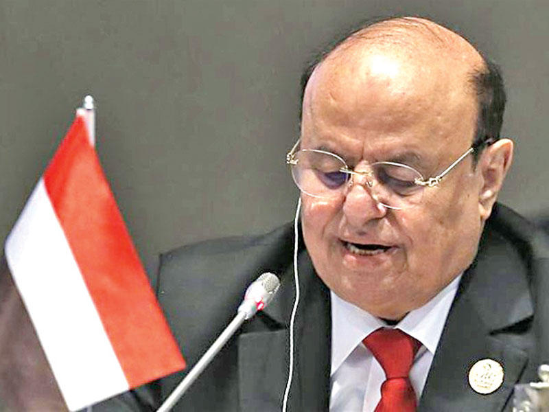 الرئيس اليمني عبدربه منصور هادي