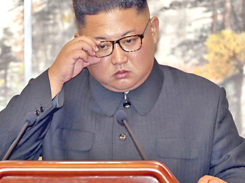 الزعيم الكوري الشمالي كيم جونغ أون