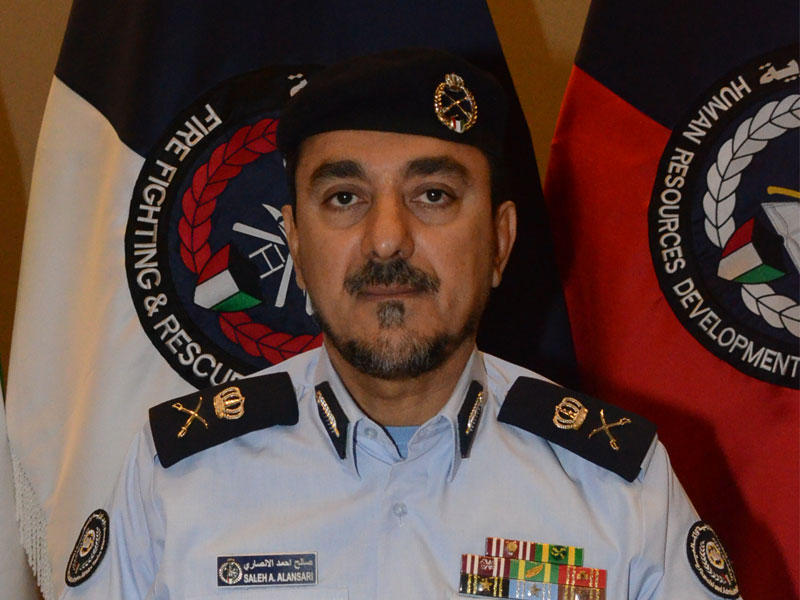نائب المدير العام لشؤون قطاع الإدارية والمالية بالإدارة العامة للاطفاء اللواء صالح الأنصاري