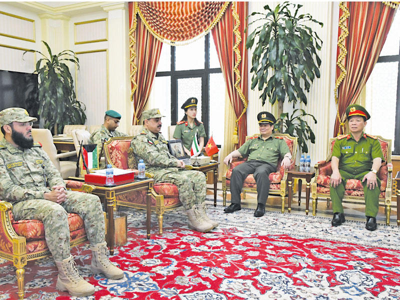 الرفاعي خلال لقاء الوفدين التركي والفيتنامي أمس