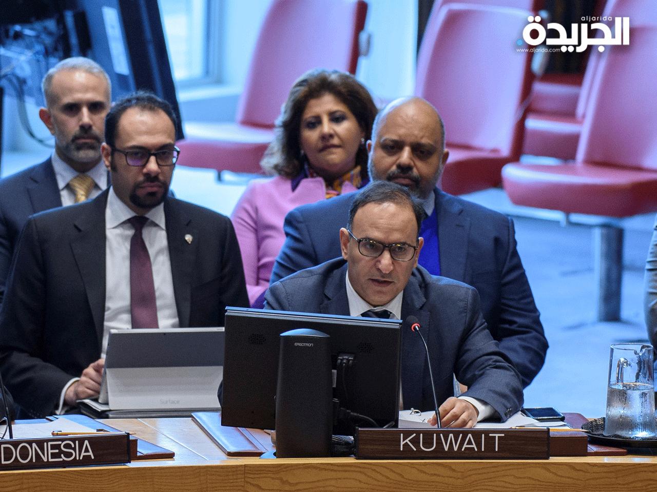  مندوب الكويت الدائم لدى الأمم المتحدة السفير منصور العتيبي 
