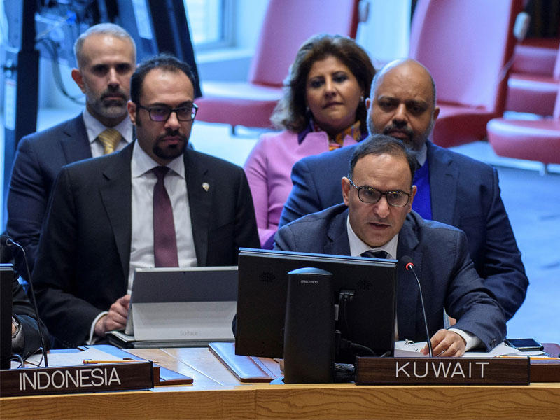 مندوب الكويت الدائم لدى الأمم المتحدة السفير منصور العتيبي