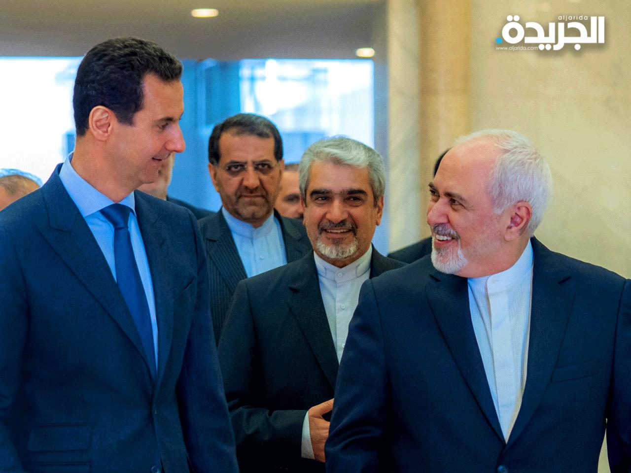 ظريف والاسد في لقاء الأمس