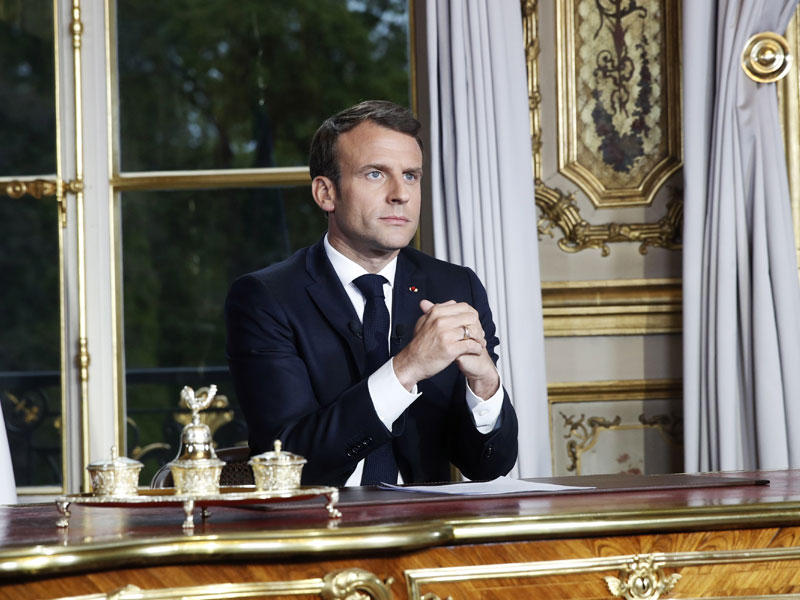 الرئيس الفرنسي إيمانويل ماكرون
