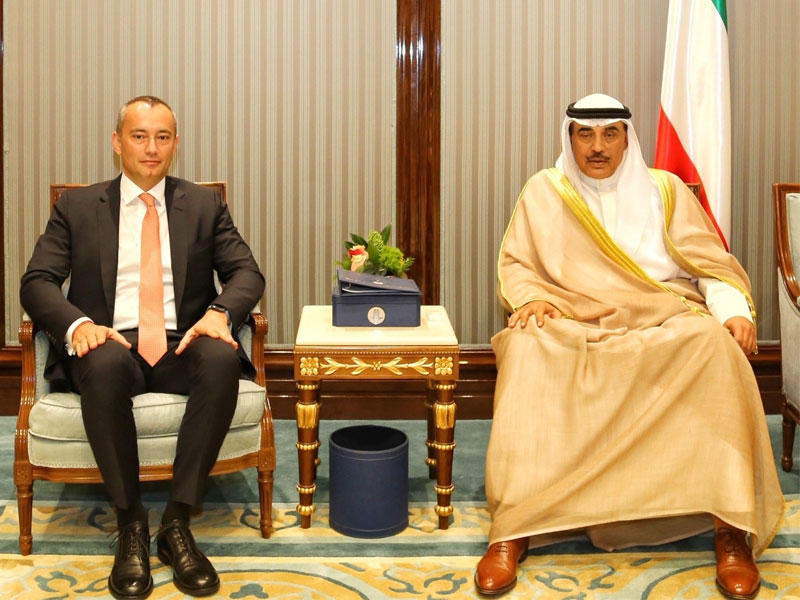 الشيخ صباح خالد الحمد الصباح نائب رئيس مجلس الوزراء وزير الخارجية يستقبل منسق الأمم المتحدة الخاص لعملية السلام في الشرق الأوسط نيكولاي ميلادنوف