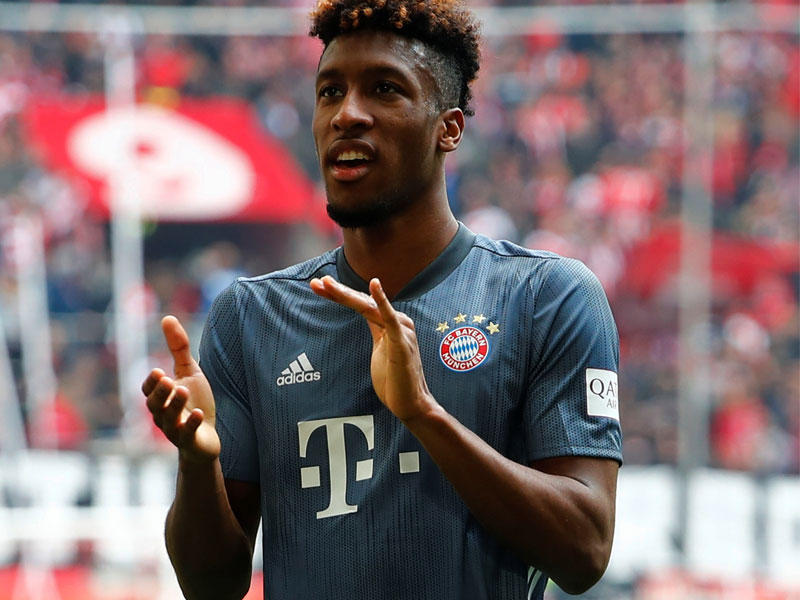 الفرنسي الدولي كينجسلي كومان، لاعب بايرن ميونيخ الألماني