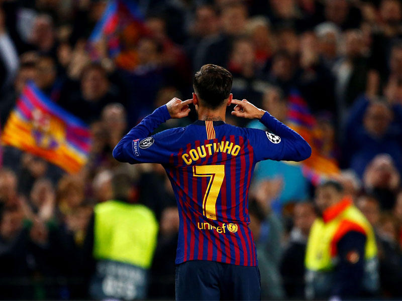 كوتينيو نجم برشلونة