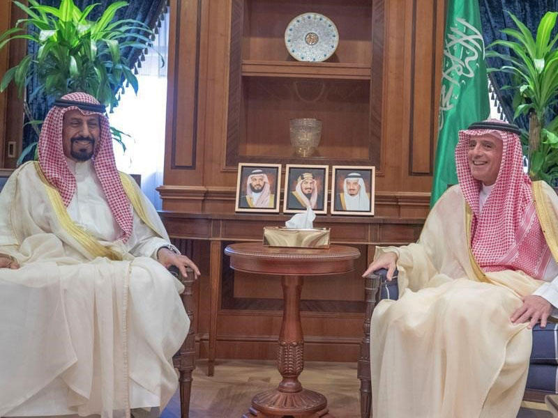 الجبير مستقبلاً السفير الخالد