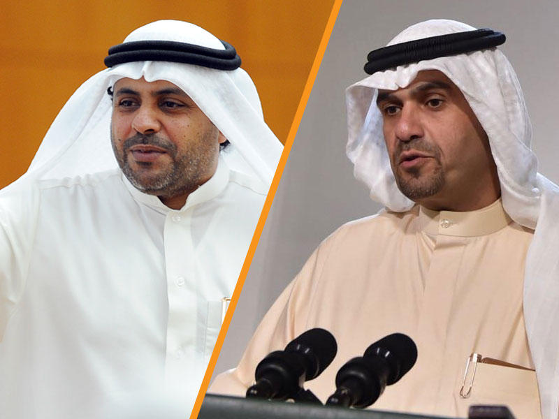 نائب رئيس مجلس الوزراء وزير الدولة لشؤون مجلس الوزراء أنس الصالح و وزير الإعلام وزير الدولة لشؤون الشباب محمد الجبري