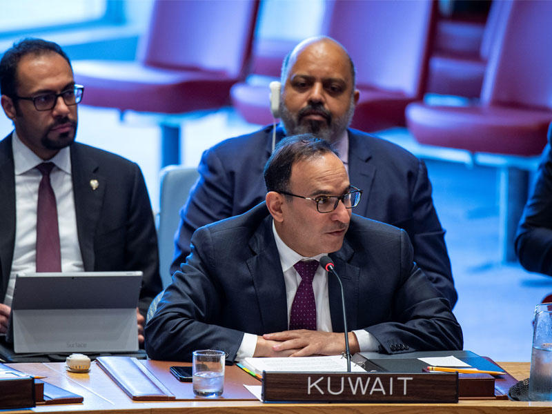 مندوب الكويت الدائم لدى الأمم المتحدة السفير منصور العتيبي