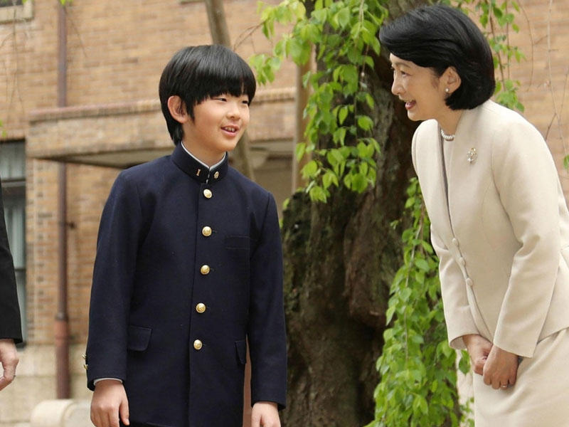 الأمير هيساهيتو (12 عاما) حفيد الإمبراطور أكيهيتو 