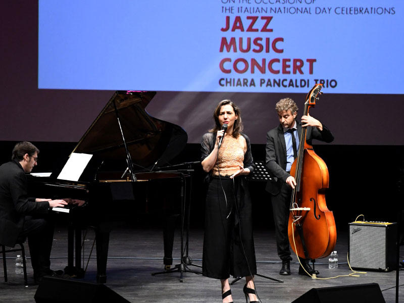 جانب من حفل موسيقى الجاز 