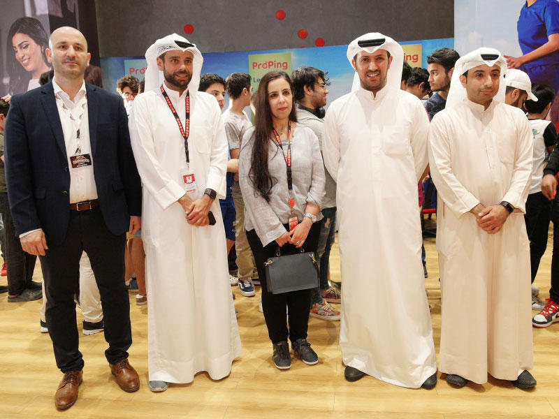 فريق ooredoo خلال الفعالية