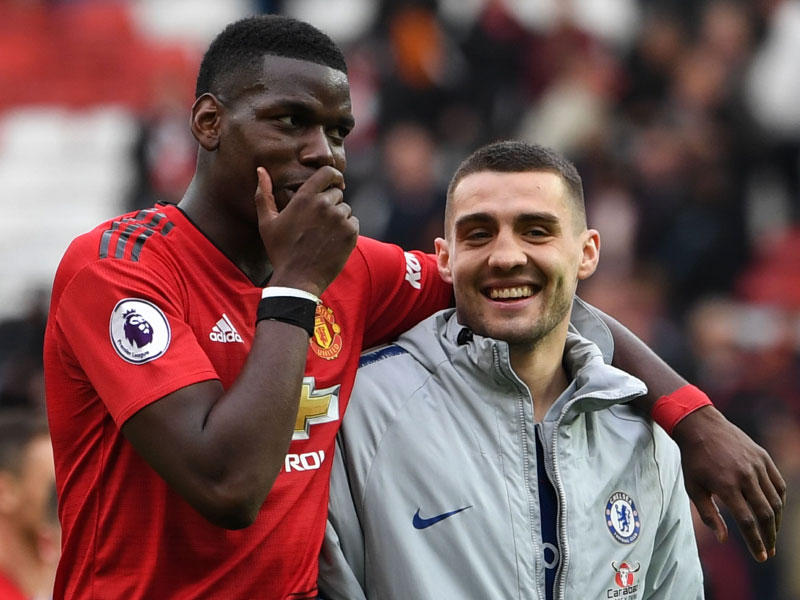 بوغبا وكوفاسيتش عقب نهاية اللقاء