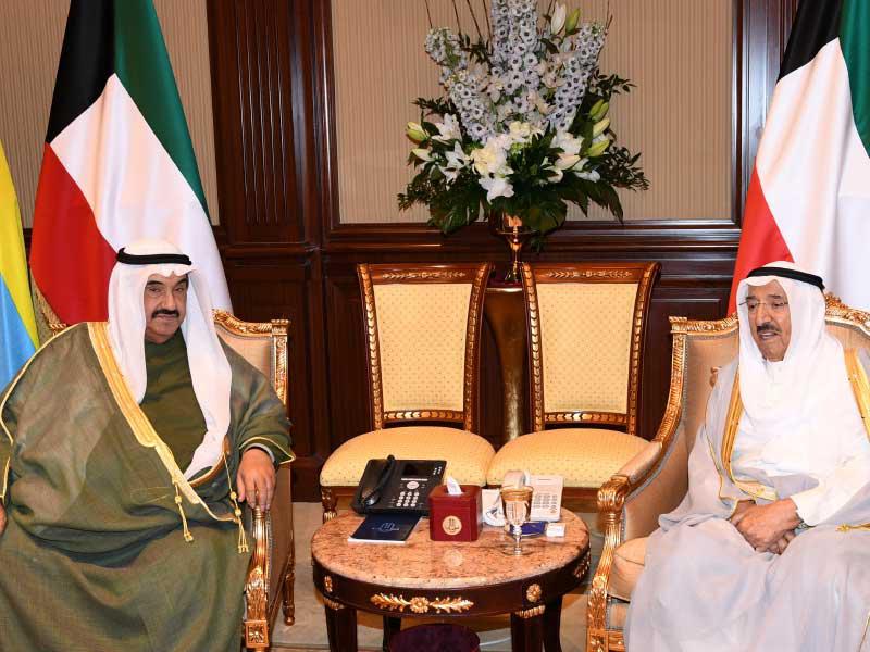 الأمير مستقبلاً ناصر المحمد أمس