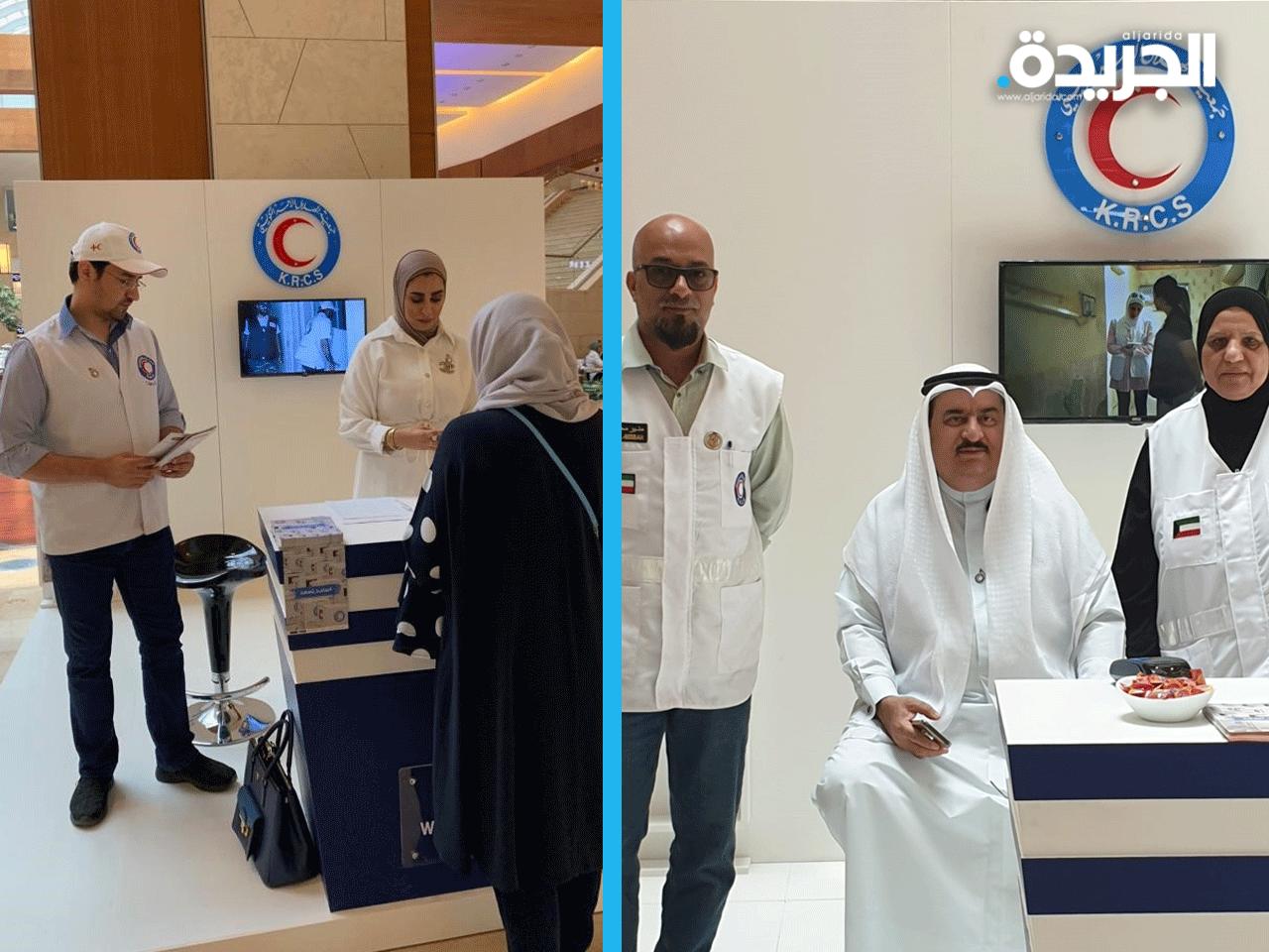  جانب من اطلاق جمعية الهلال الأحمر الكويتي حملة التبرعات (ساعد تسعد) لصالح الأسر المحتاجة في الكويت