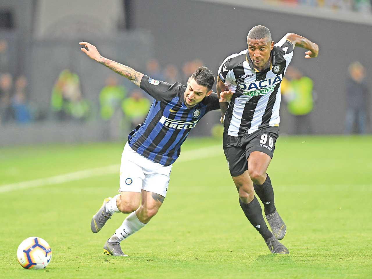 زيغيلر نجم اودينيزي وبوليتانو نجم الإنتر