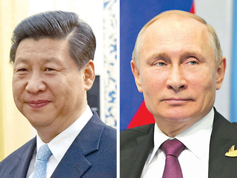  الرئيس الروسي فلاديمير بوتين - الرئيس الصيني شي جين بينغn