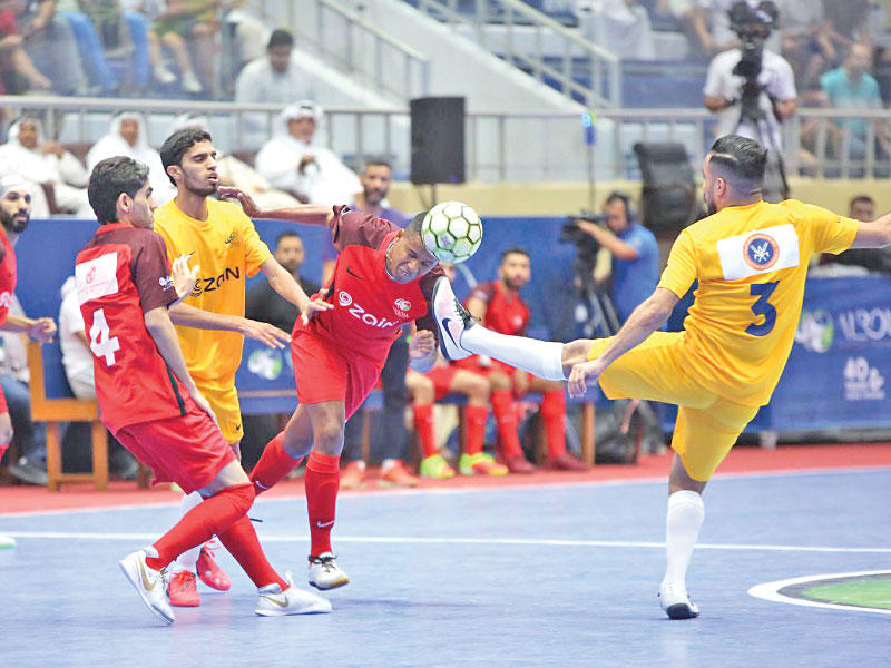 جانب من منافسات بطولة الروضان