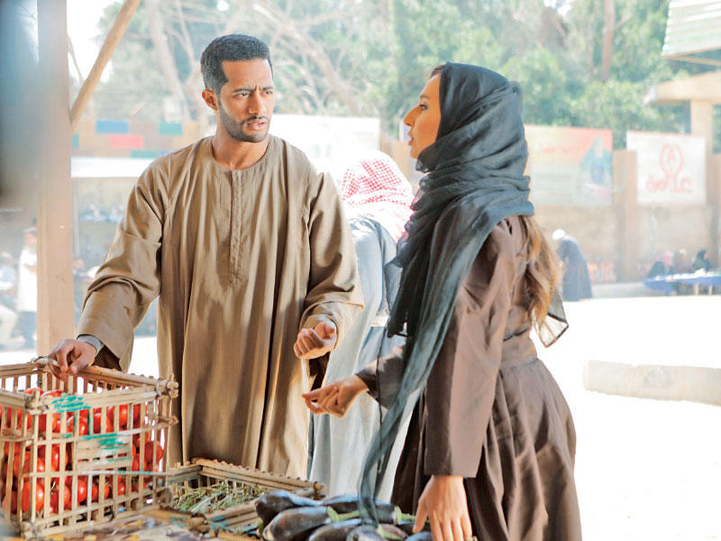 الفنان محمد رمضان في مشهد من «زلزال»