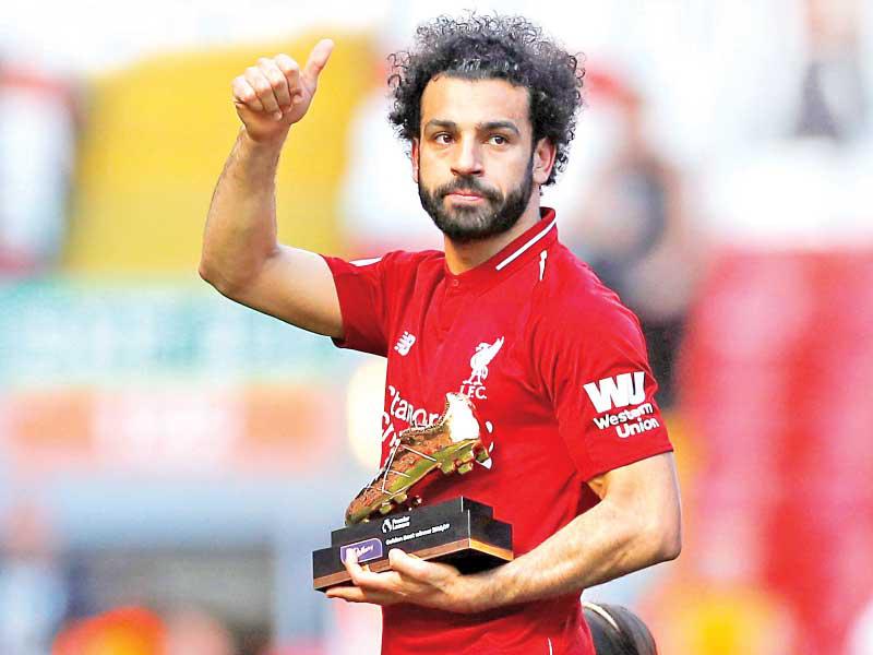  النجم الدولي المصري محمد صلاح لاعب فريق ليفربول