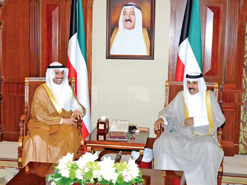 ولي العهد مستقبلاً الغانم أمس