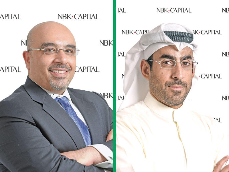 الرئيس التنفيذي لشركة الوطني للاستثمار فيصل الحمد و المدير العام للخدمات المصرفية الاستثمارية لشركة الوطني للاستثمار راني سلوانس