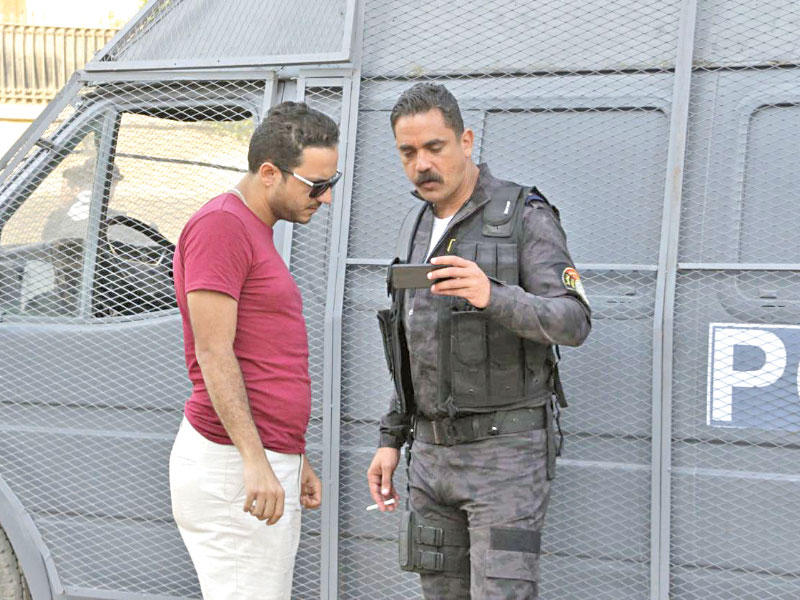 الفنان أمير كرارة والمخرج بيتر ميمي