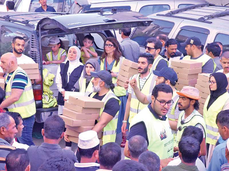 فريق «المتحد» التطوعي يوزع  «الماجلة»