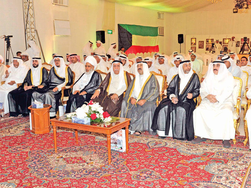 جانب من الحضور في مسجد الصادق