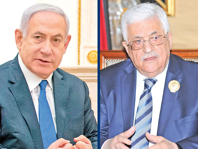  محمود عباس  -  بنيامين نتنياهوn